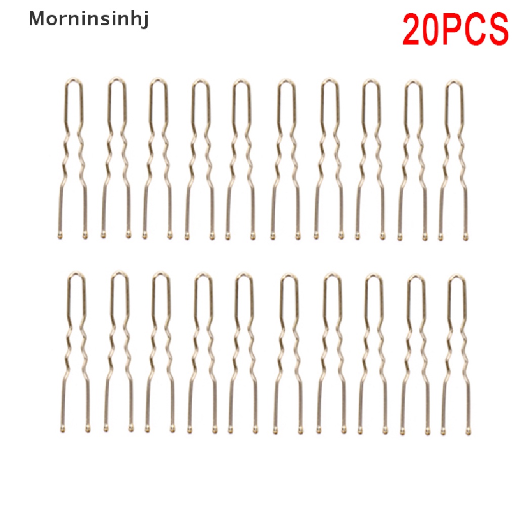 Mornin 20Pcs/set Wanita Berbentuk U Jepit Rambut Hair Clips Bobby Pin Metal Barrette id