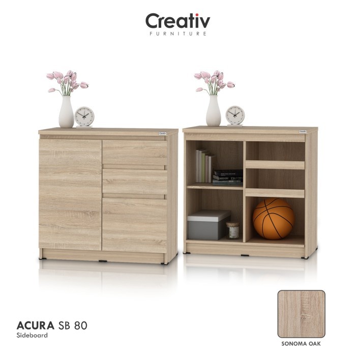 Creativ Meja Samping Minimalis / Sideboard Serbaguna / ACURA SB 80