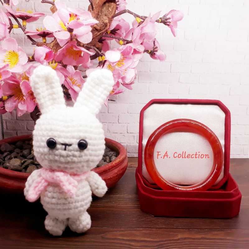 Gelang Batu Giok Coklat Manau Asal Tiongkok