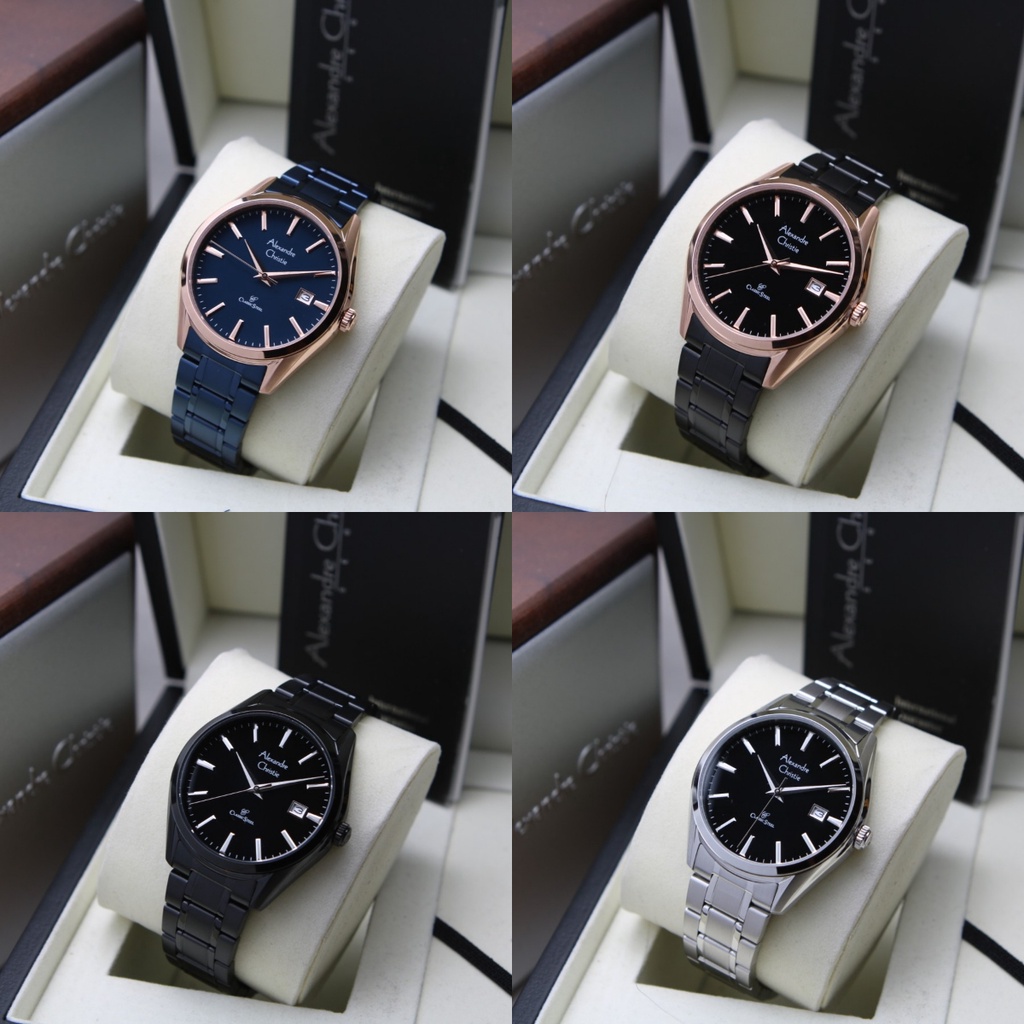 JAM TANGAN PRIA ALEXANDRE CHRISTIE AC 8681 / AC8681 RANTAI ORIGINAL GARANSI 1 TAHUN