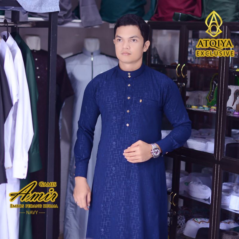 NEW ARRIVAL  GAMIS JUBAH AMIR EMBOS MOTIF PADANG KURMA by ATQIYA EXLUSIVE / GAMIS VIRAL/ FASHION MUS