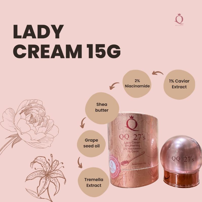 LADYCREAM QQ27'S 15GR BPOM
