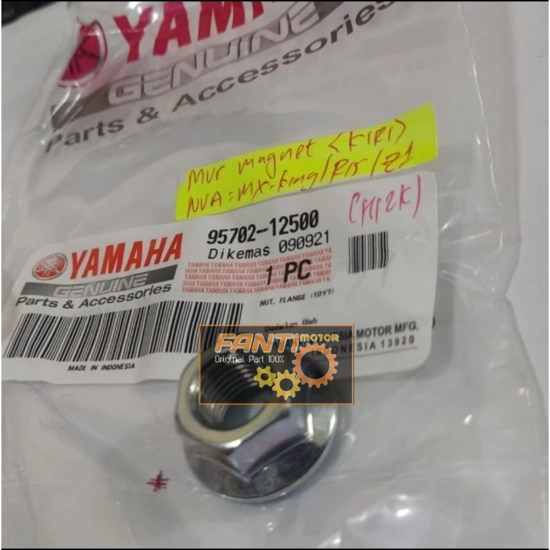 NUT FLANGE 95702-12500 MUR MAGNET JUPITER Z1 MX KING R15 VVA V3 PART ORIGINAL YAMAHA