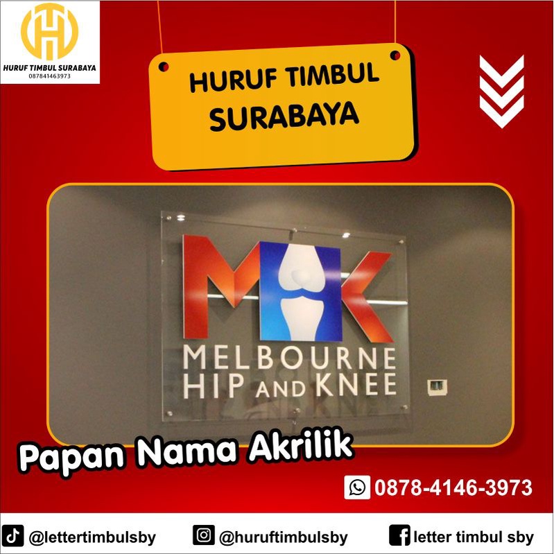 

Jual Papan Nama Kantor Logo Perusahaan Signage Akrilik 5mm Acrylic Papan Nama Custom