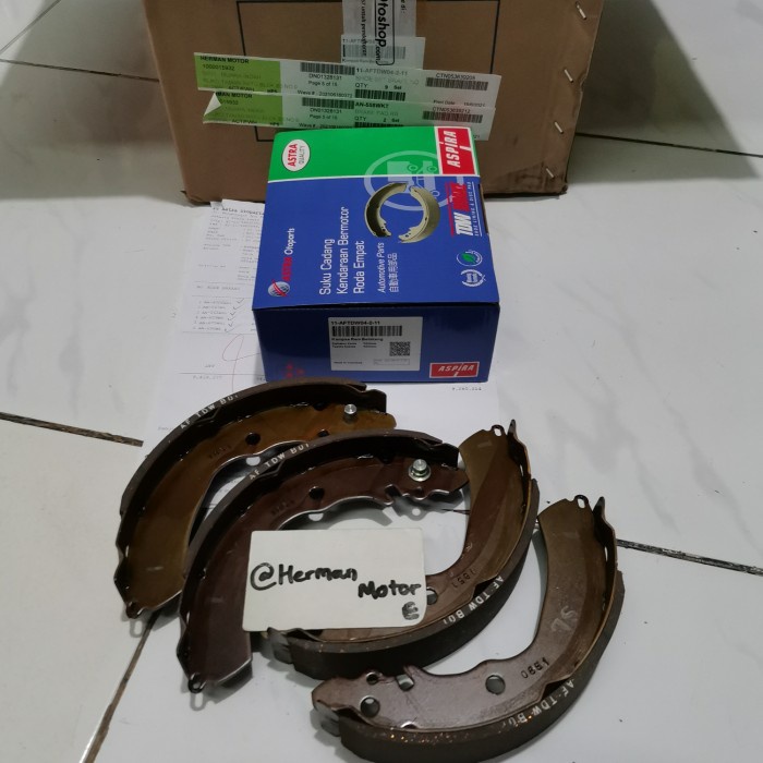 Brake Kampas Rem Belakang Tdw Akebono Avanza - Xenia Brake Shoe Original