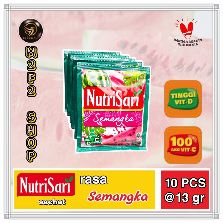 

NutriSari Minuman Serbuk Semangka Sachet - 13 gr (Kemasan Renceng)