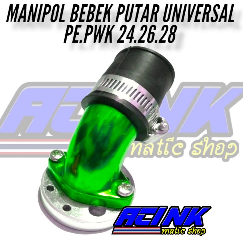 Manipol manifold manipul intake intek leher angsa putar miring karbu bebek rx king