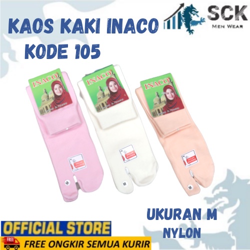 Kaos Kaki Muslim INACO 2 JR Nyalon SPD 105 M (W.Muda) / Kaos Kaki INACO 105 M WARNA