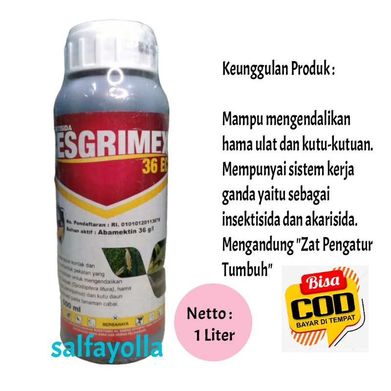 Insektisida BESGRIMEX 36 EC 1000 ml Abamektin 36ec