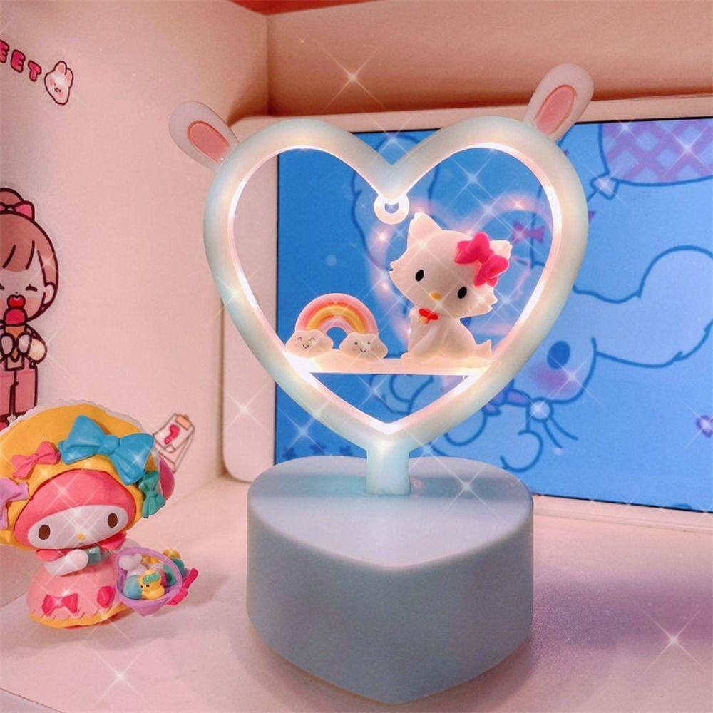 REBUY Lampu Tidur Cinnamoroll Mainan Kuromi Bedside Student Untuk Dekorasi Kamar Lampu LED