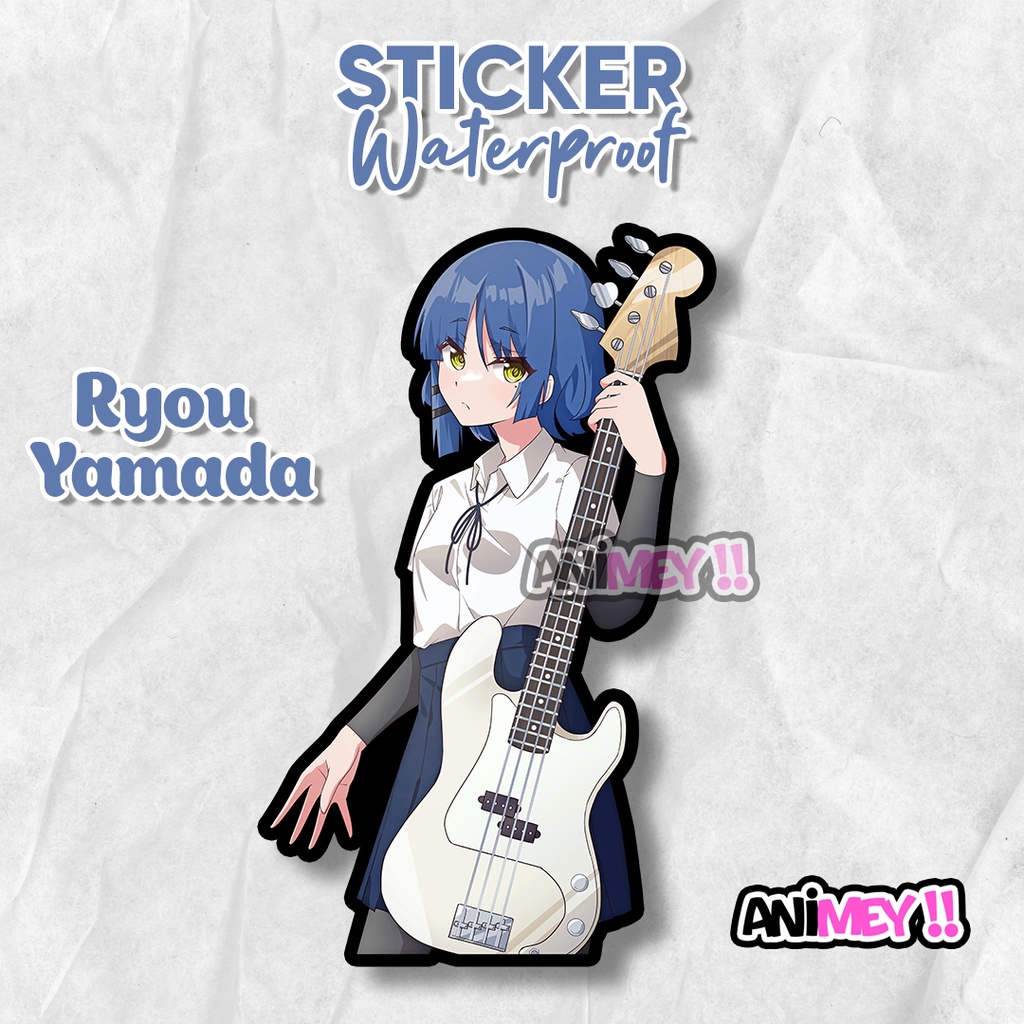 Stiker Ryou Yamada Bochi The Rock/ Sticker Anime Waterproof