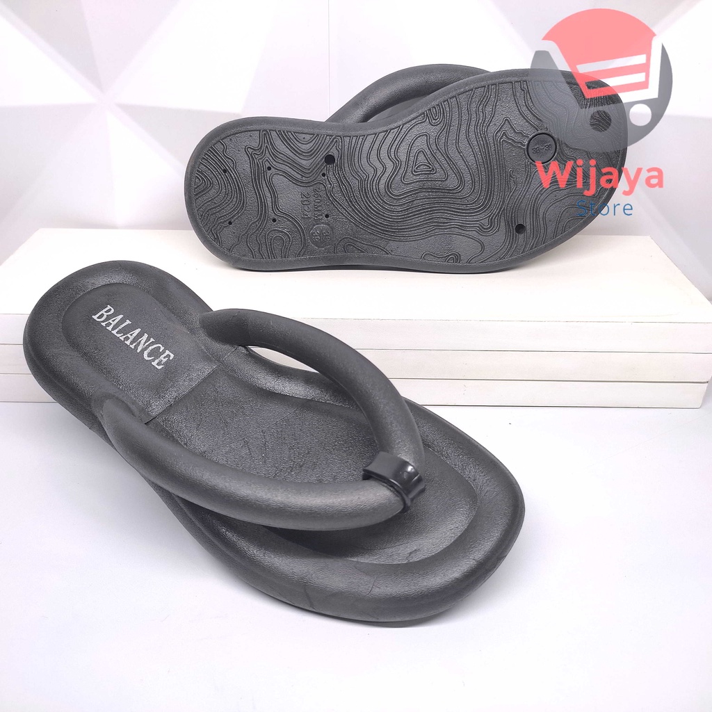 Sandal BALANCE 8387 Wedges Slop Wanita Sendal Slide Selop Bling-blink Import Cewek Perempuan