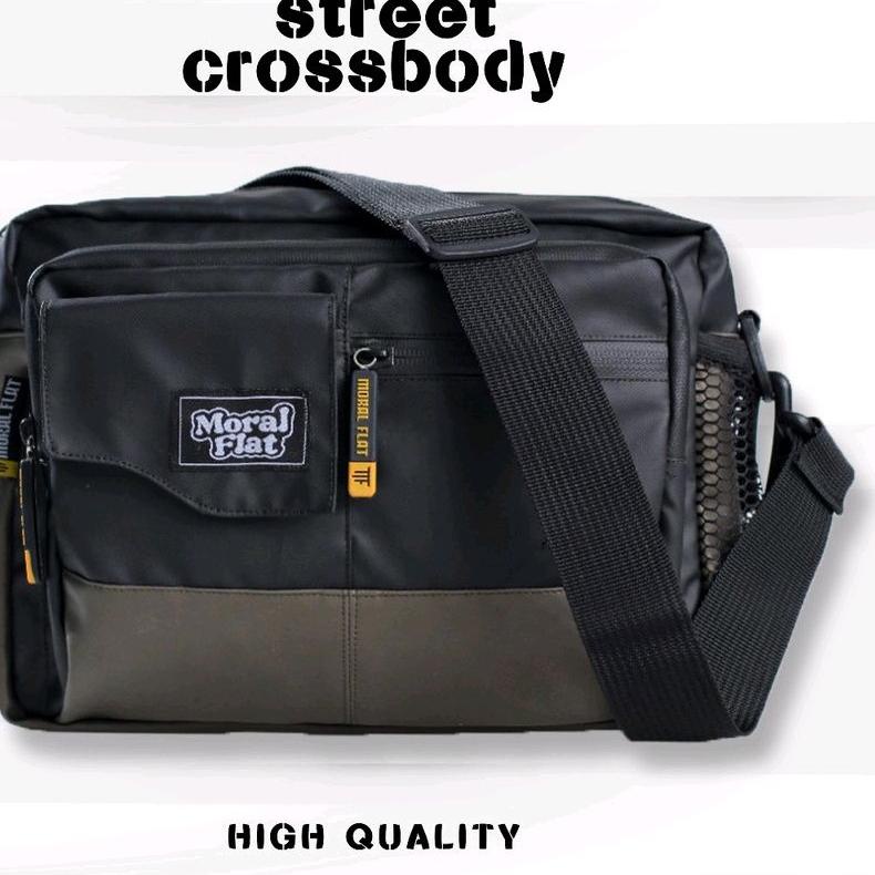☉ Moral Flat Official-Tas Selempang Casual-Tas Anti Air-Shoulder Bag ➦