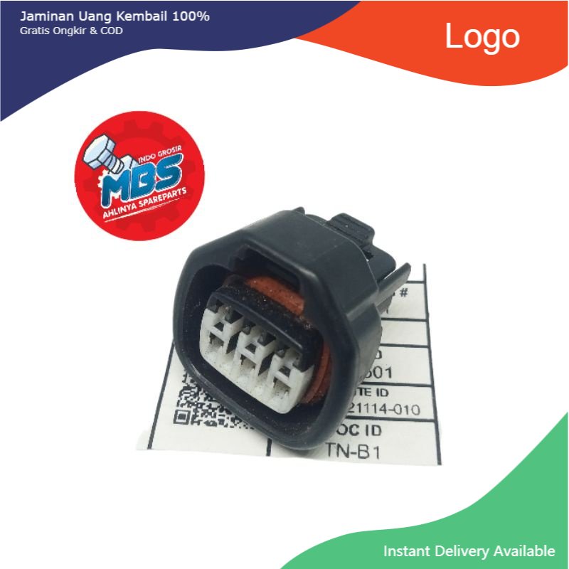 RB SOKET KOSONG PIN 6 ORI SOKET CDI KAWASAKI NINJA SATRIA MOBIL MOTOR UNIVERSAL