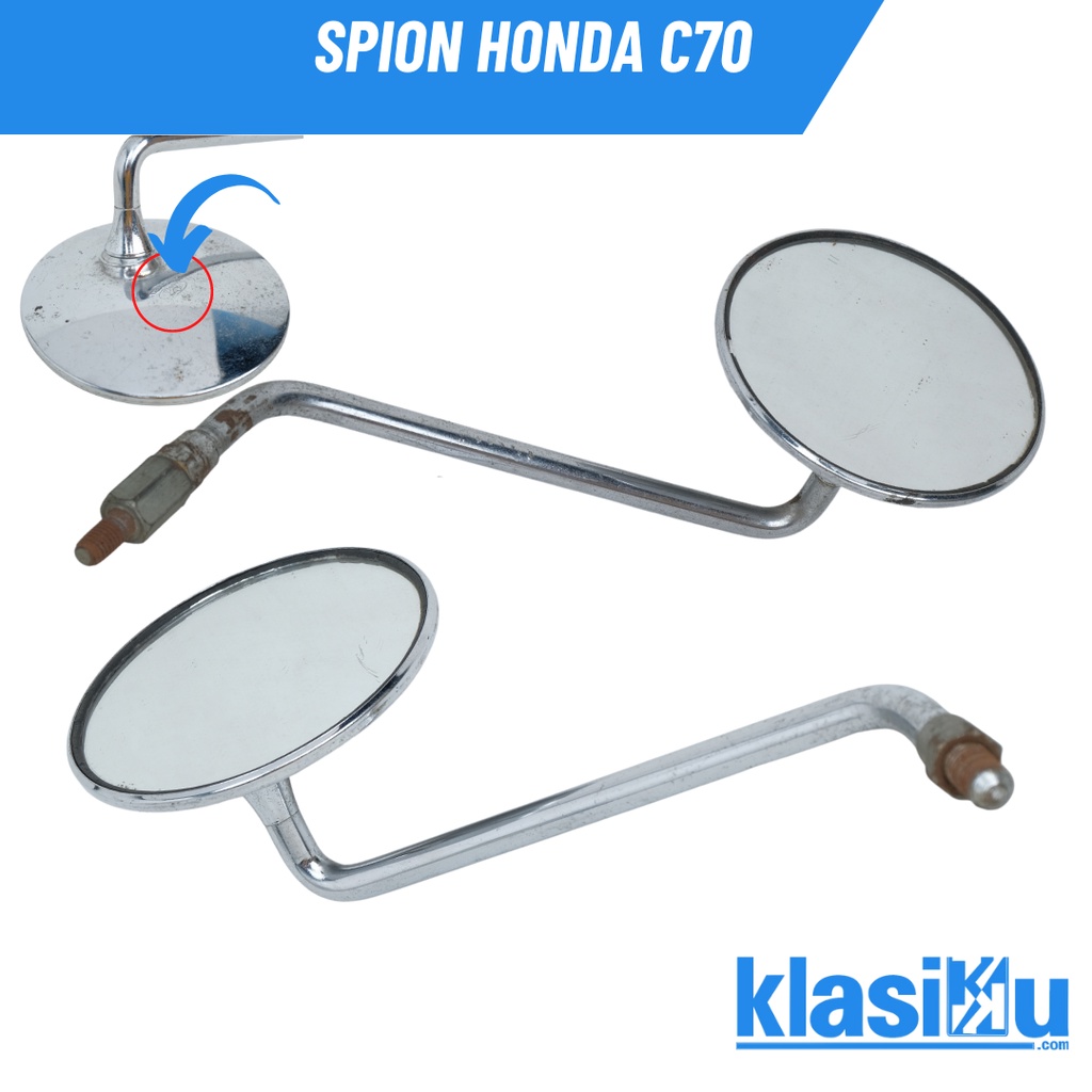 Spion Honda C70  C 70 Original Sepasang Gagang Pendek