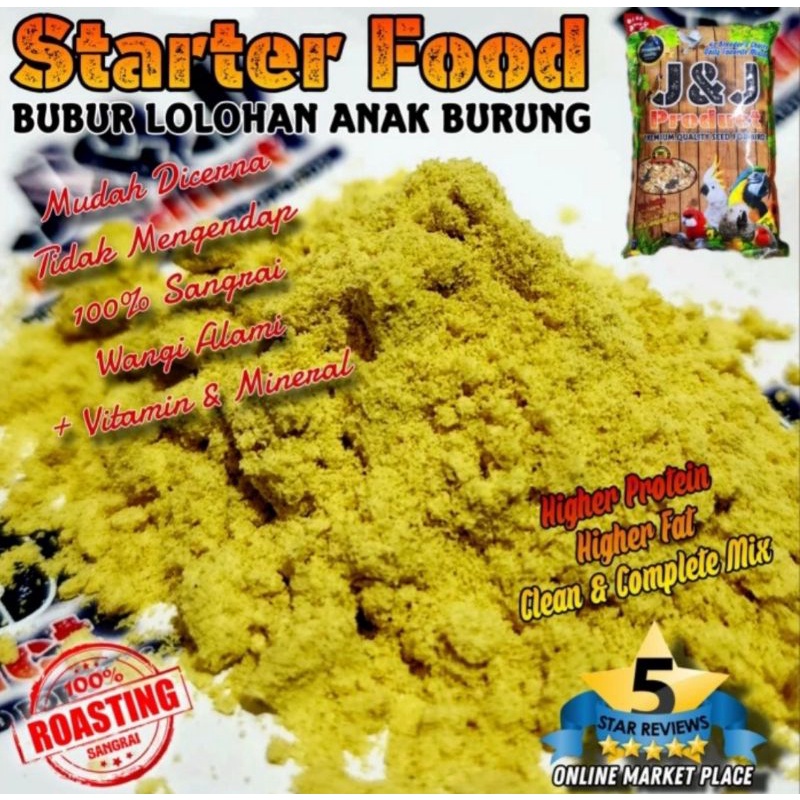 BUBUR LOLOH BURUNG J&amp;J STARTER FOOD 1KG