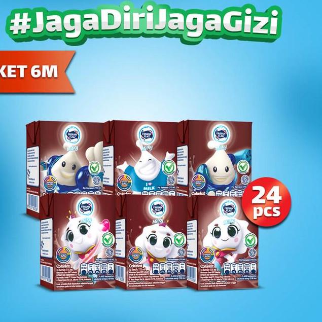 

♪ Frisian Flag Zuzhu Susu UHT Chocolate 24 x 115 mL ☛