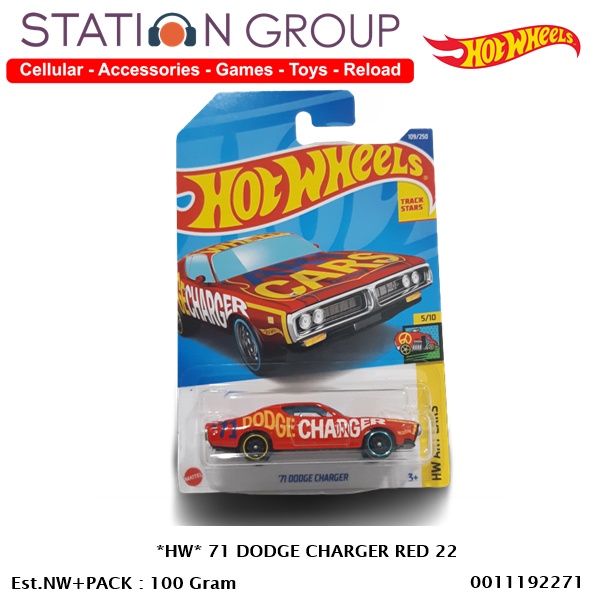 HW HOT WHEELS 71 DODGE CHARGER 22 - DIECAST