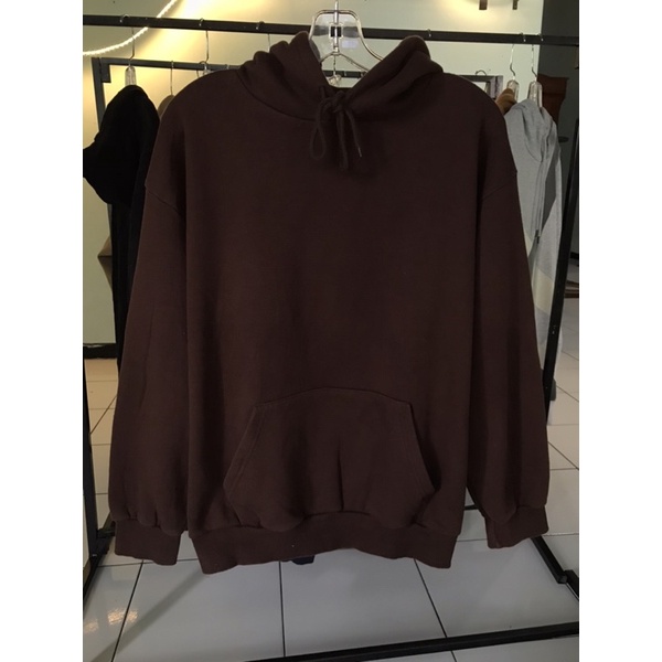 Hoodie basic Brown apparel awesome (L)
