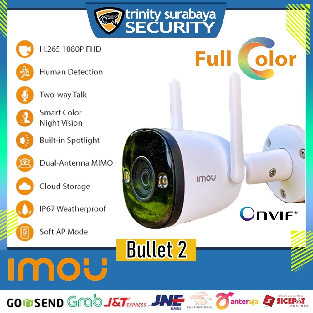 IP Wifi Camera Outdoor Imou Bullet 2 Trinity