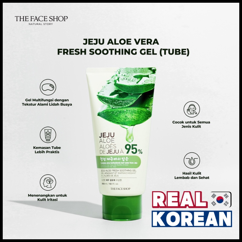 The Face Shop Jeju Aloe Fresh Soothing Gel Tube 300ml