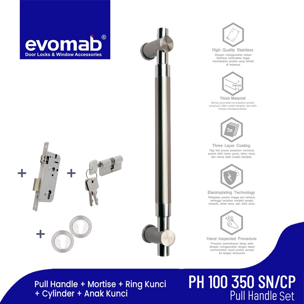 evomab Pull Handle Pintu Minimalis PH100-350