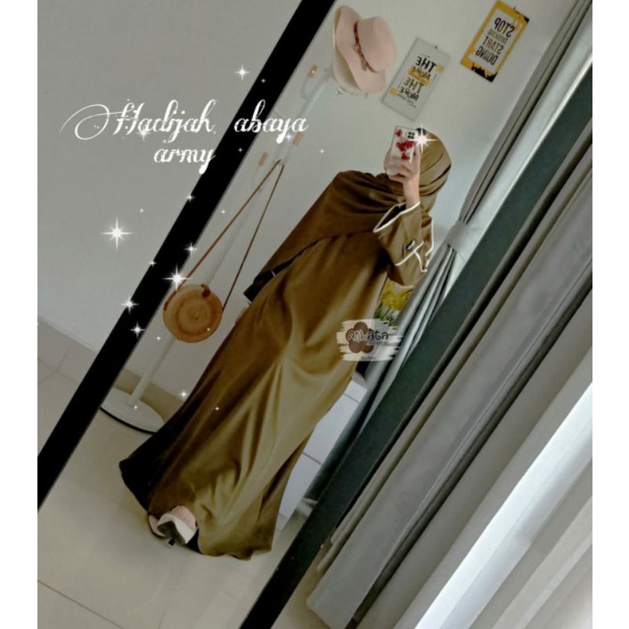 abaya hadijah set pashmina