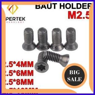 suku cadang Baut Holder 2.5x6 Baut Insert 2.5 6 Baut Bintang Baut Pisau Bubut M2 1F3B23