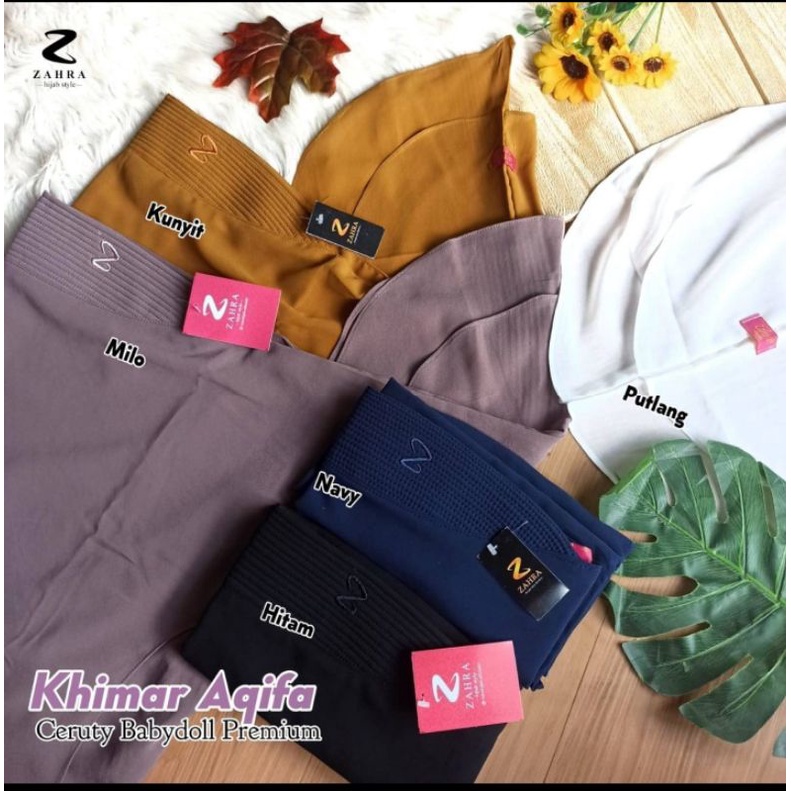 KHIMAR 2 LAYER ORI ZAHRA HIJAB