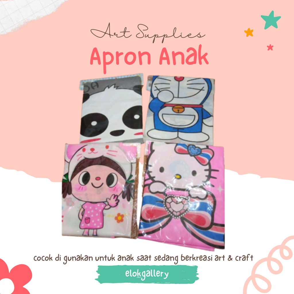 Celemek Anak Apron Anak Melukis