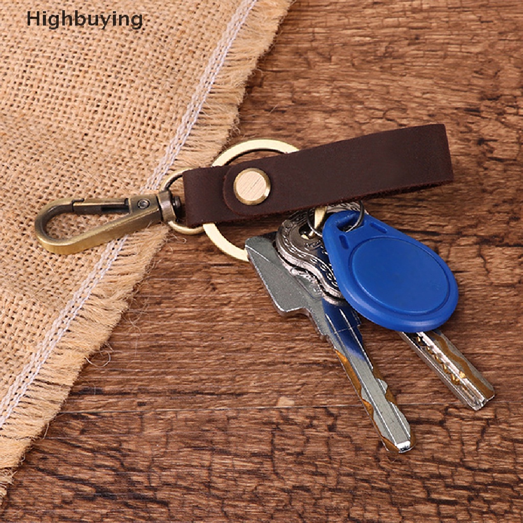 Hbid Gantungan Kunci Kulit Handmade Personalized Key Fob With Belt Loop Clip Gantungan Kunci Grafir Tahan Lama Untuk Mobil Motor Rumah Keys Glory