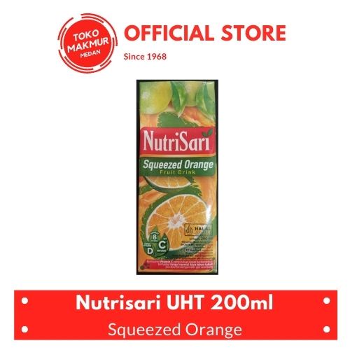 NUTRISARI UHT SQUEEZED ORANGE 200 ML