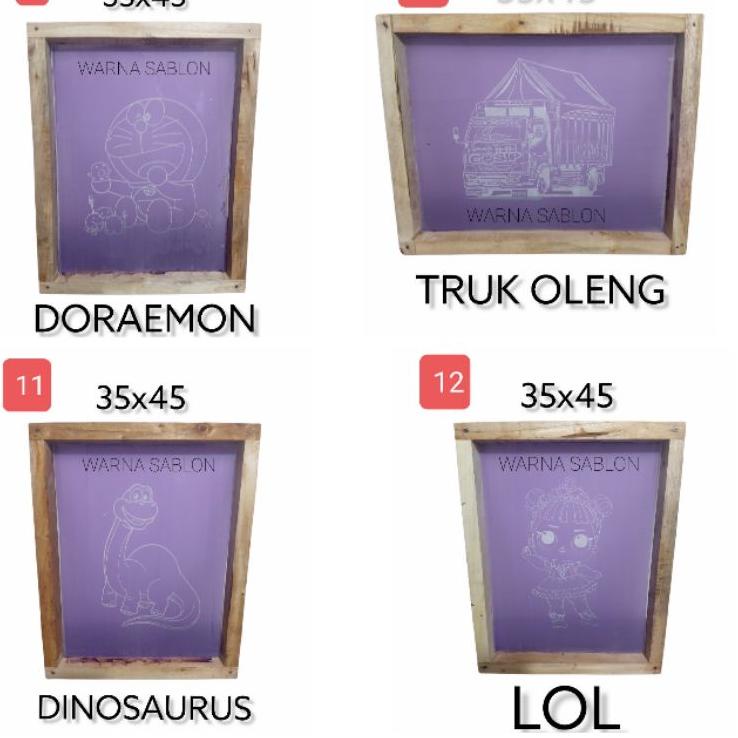

kode9q4Pe Screen Cetakan sablon sterofoam siap pakai 35 x 45