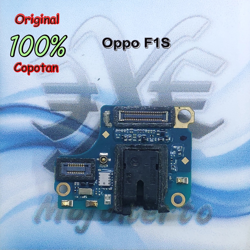 Oppo F1S Papan earphone / lubang headset / board plug in jack audio mesin bawah copotan | eXeComp