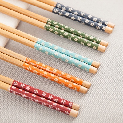 ⭐️𝐈𝐇𝐒 𝟒𝟑𝟏 𝐋𝐚𝐦𝐩𝐮𝐧𝐠⭐️Sumpit Bambu Panjang Motif Bunga Sumpit Makan Bamboo Chopsticks