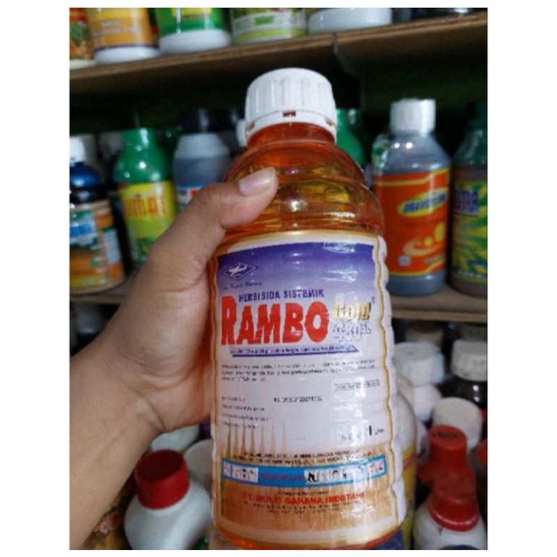 Herbisida Rambo Gold 480SL 1Liter (Racun Pembasmi Rumput)