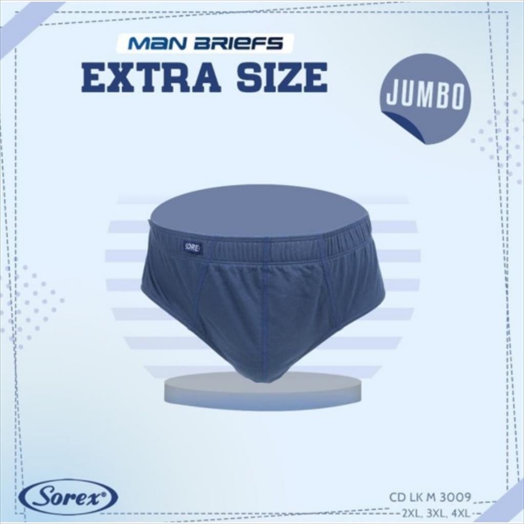 [ISI 1] CD Pria SOREX 3009 JUMBO BESAR pinggang karet - sckmenwear GROSIR