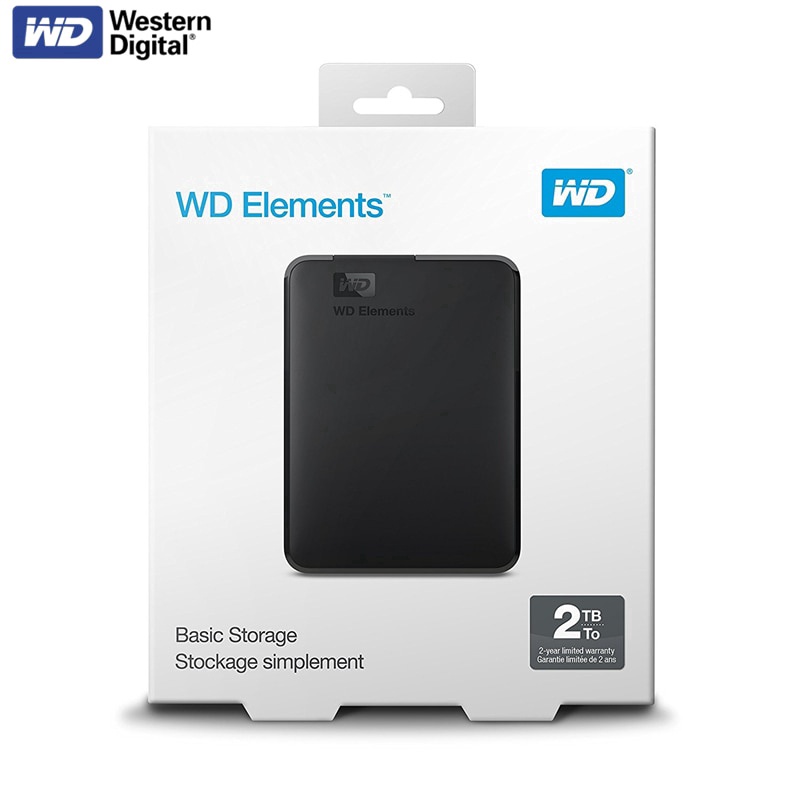 【READY STOCK】WD 2TB Hardisk Eksternal 2.5&quot; Portable Hardisk USB 3.0 HDD Untuk PC/Laptop