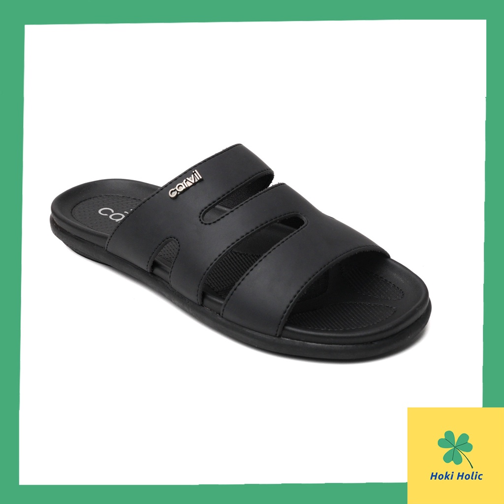 Sandal Kulit Carvil Pria Original - Sendal Jempol dan Slide Original Carvil