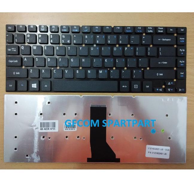 ☏ Keyboard Laptop ACER Aspire 4755 E E E E E E E, E HITAM ✩