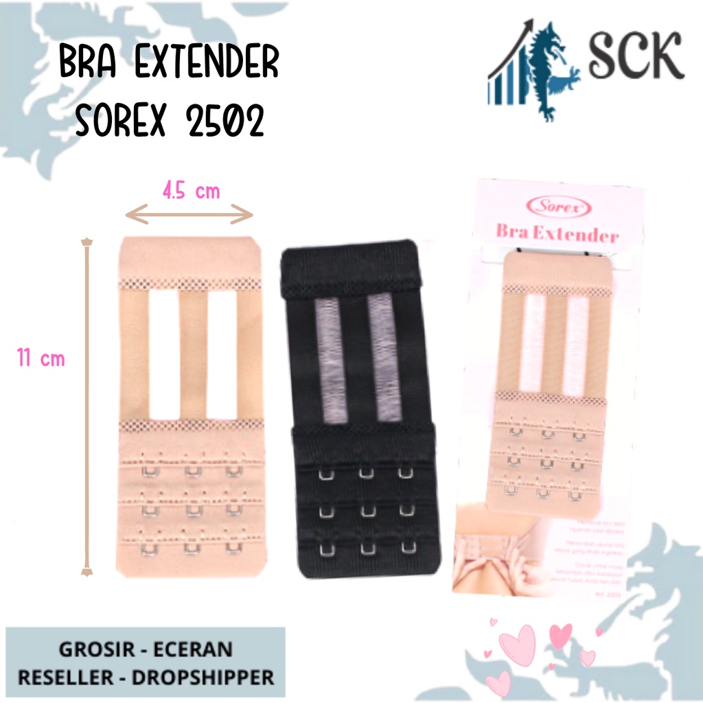 [ISI 3] BH Extender Sambungan Kait Bh Sorex 2501 2502 2503 Kait 3 Susun 2 Panjang / Pakaian Dalam Wanita SOREX