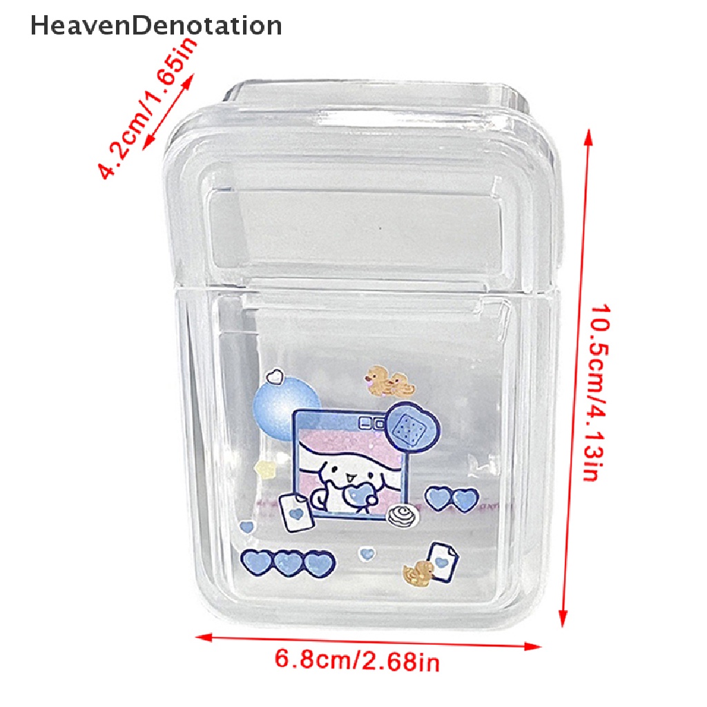 [HeavenDenotation] Collection Container Case Plastik Kotak Penyimpanan Transparan Kotak Penyimpanan Bening Kecil HDV