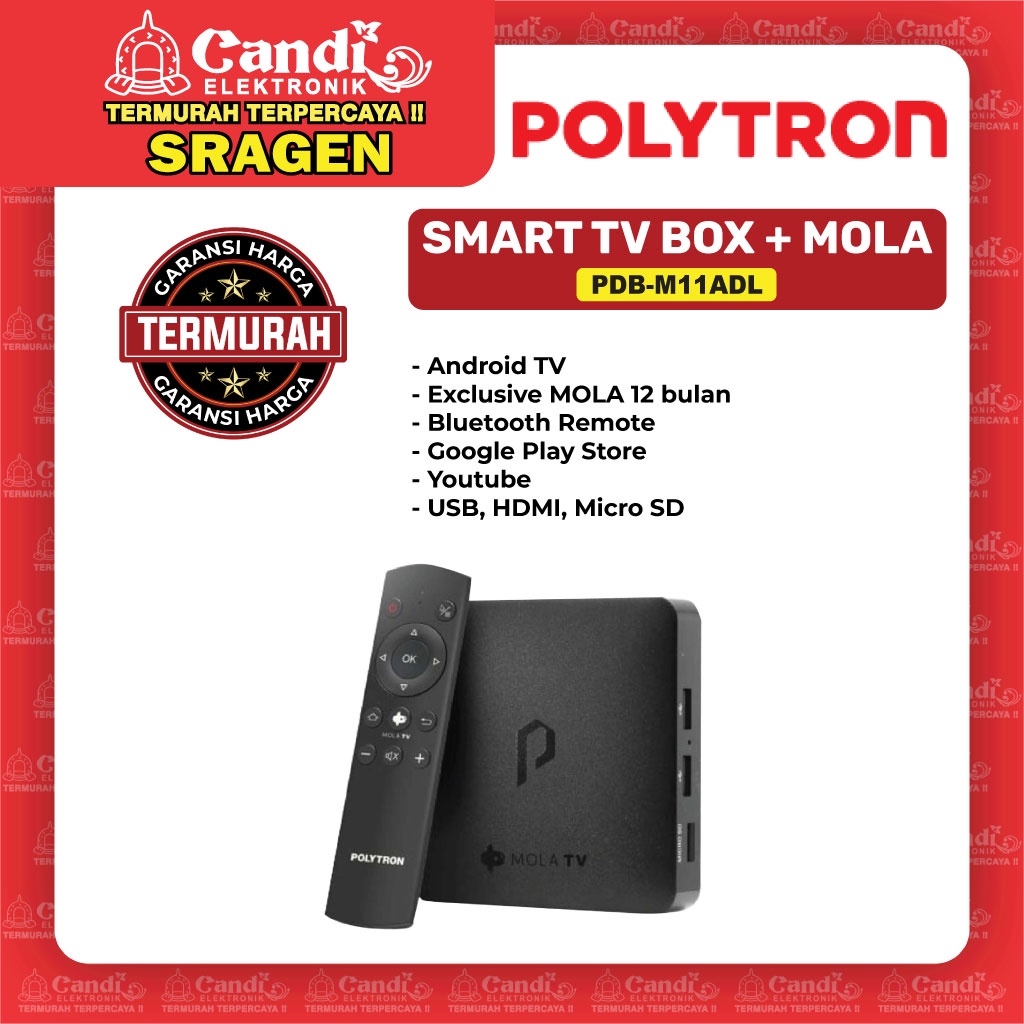 POLYTRON Smart Tv Box Mola Tv Streaming Device - PDB-M11ADL