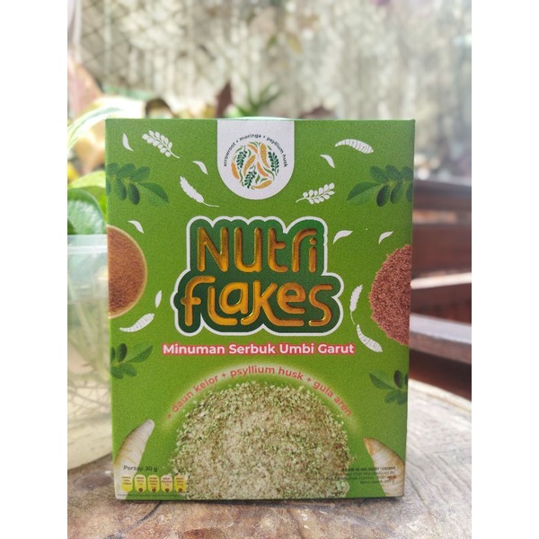 

NUTRIFLAKES 4 BOX PROMO HEMAT 1 BULAN BUNDLE SEREAL UMBI GARUT ASAM LAMBUNG