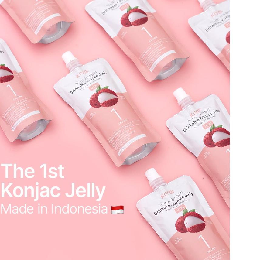 

➳ KIYOI Lychee Konjac Jelly [5 pcs set] ✳