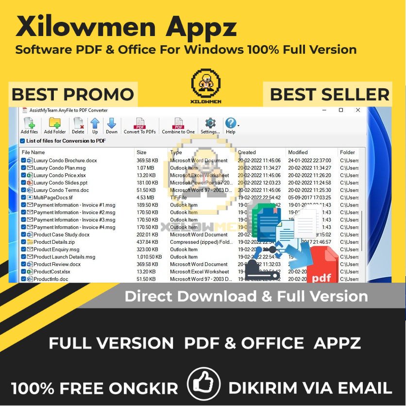 [Full Version]  AssistMyTeam AnyFile to PDF Converter Pro PDF Office Lifetime Win OS