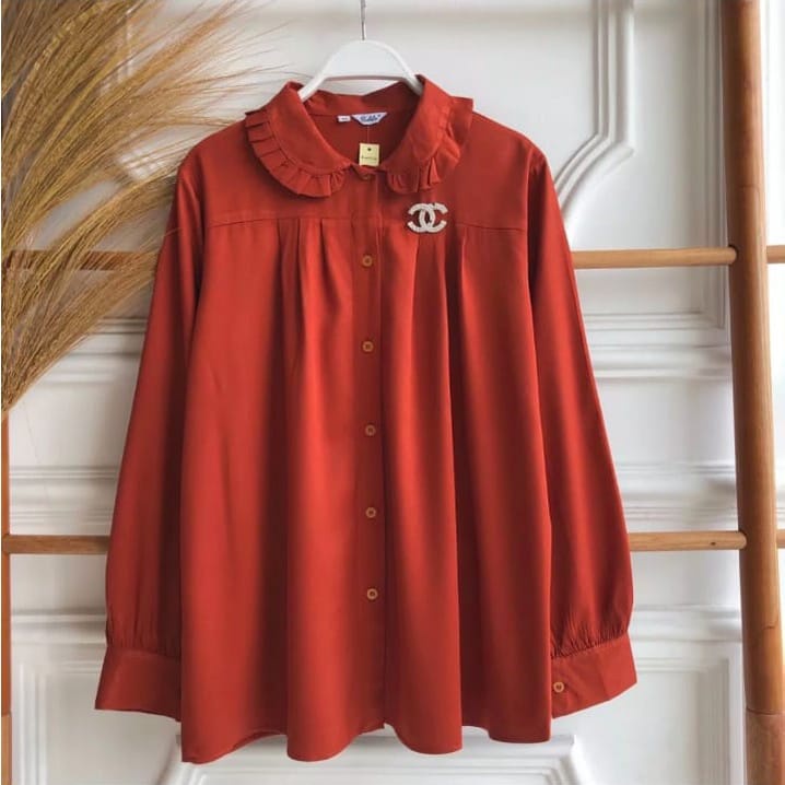 BLOUSE GIOVANI / BLOUSE CRINKLE / KEMEJA GIOVANI CRINKLE / BLOUSE WANITA CRINKLE