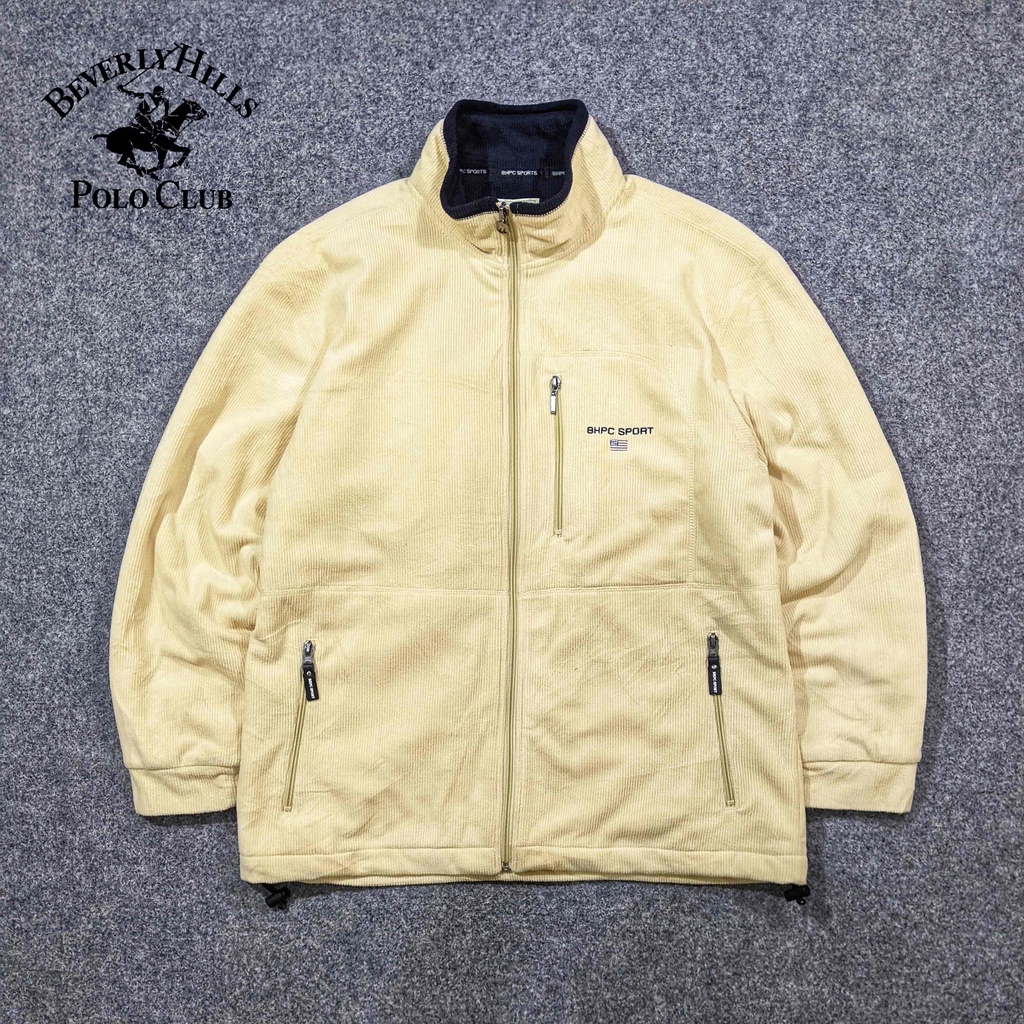 Beverly Hills Polo Club BHPC - Jaket Corduroy Pria Cowok Laki Laki Casual Hangat Winter Musim Dingin