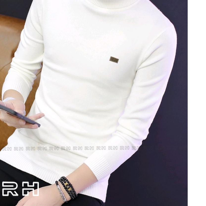 Stok terbaru Baju rajut kerah tinggi/sweater rajut turtleneck pria/switer turtle neck/switer kerah t