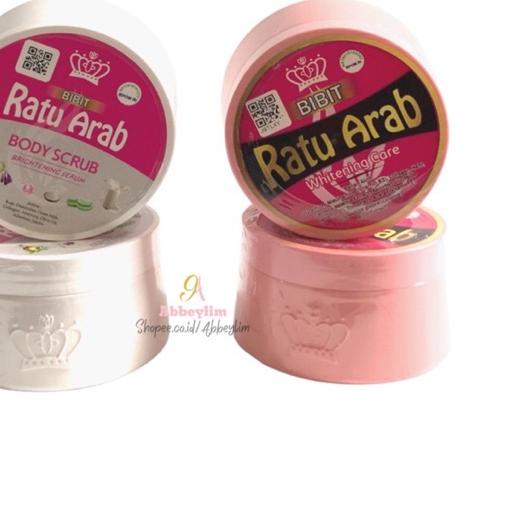 ♦ Bibit Ratu Arab Lotion kemasan baru | Lulur Body Scrub Ratu Arab Original  ❁